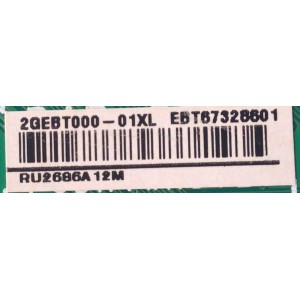 MAIN PARA SMART TV LG 4K RESOLUCION  (3840 X 2160) / NUMERO DE PARTE EBT67328601 / EAX69763506 / RU2686A / 2GEBT000-01XL / 67328601 / NUMERO DE PANEL HC550EQH-ABGA1-2144 / MODELO 55QNED80UQA.BUSFLJR